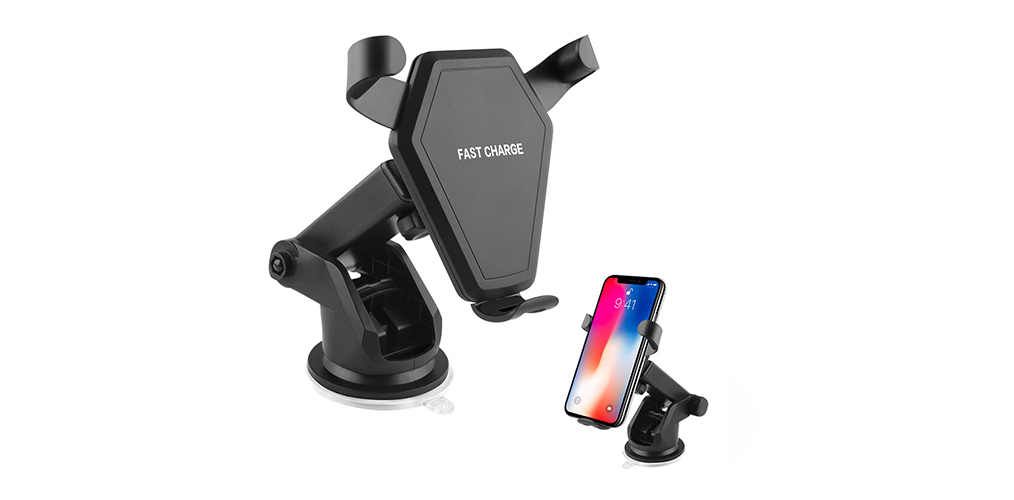 Car bracket 10W Wireless Fast Charger with automatic clamp